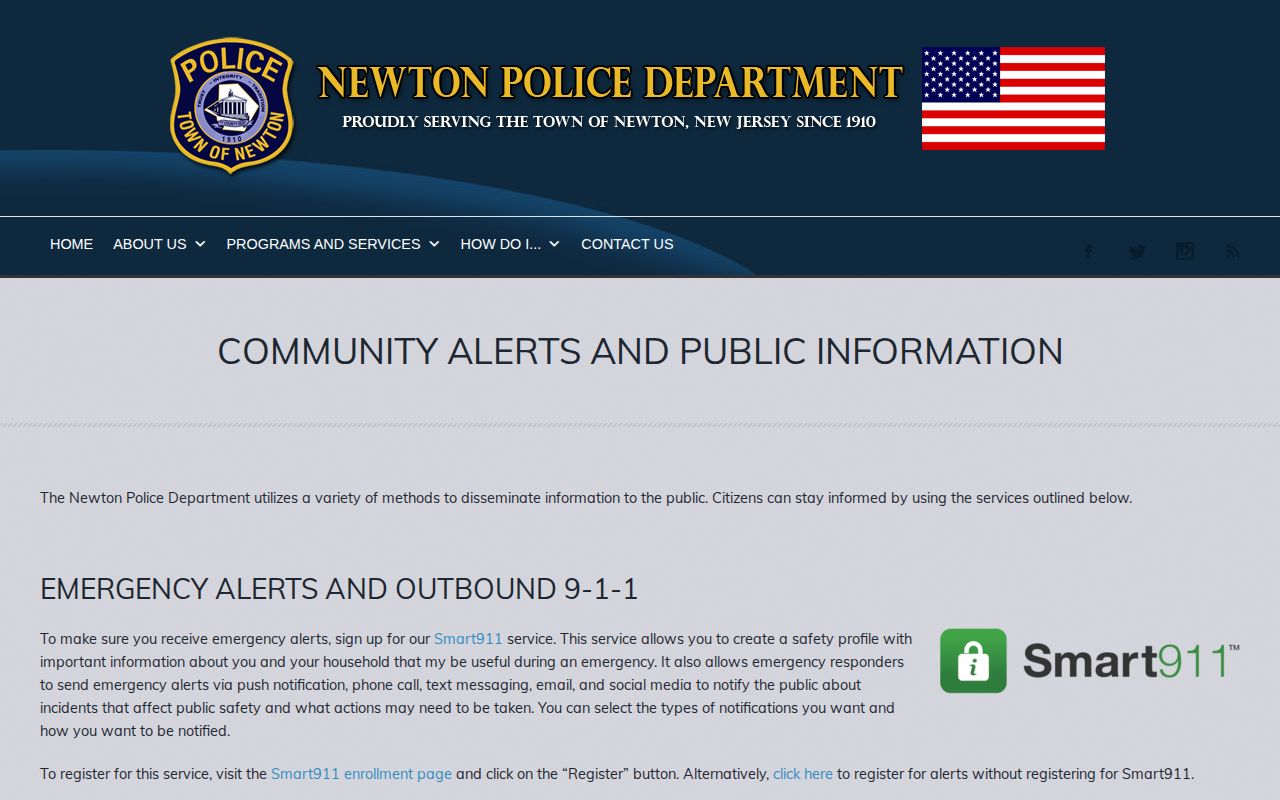 Newton Police public-information page for official Newton arrest-record sources